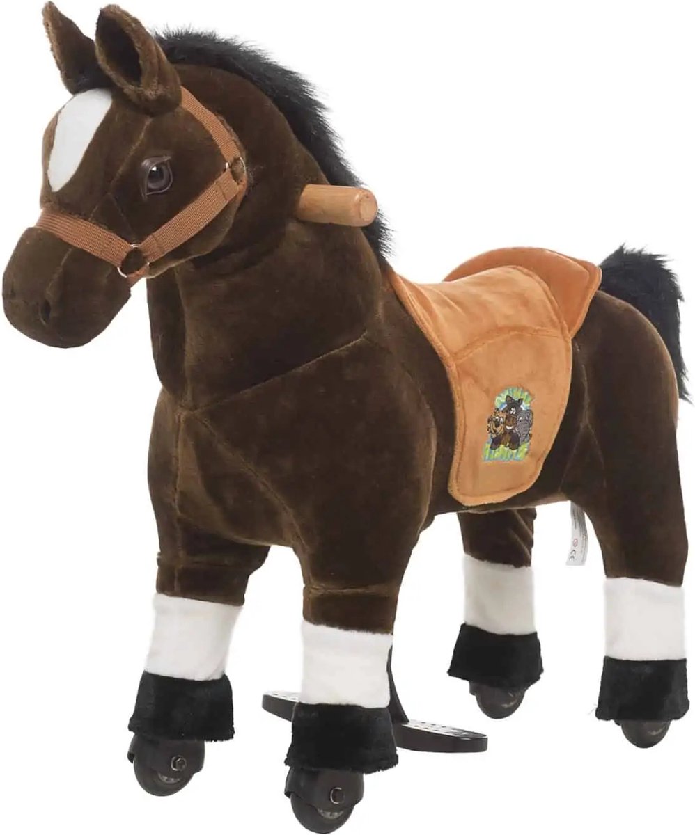 Animal Riding - Paard Amadeus - Bruin - XS/Mini - Zadelhoogte 44 cm Loopfiets kopen online