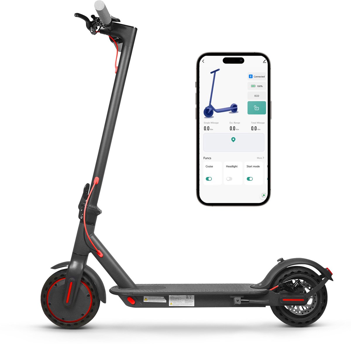 AOVOPRO TUYA Elektrische Step voor Volwassenen – 250W Motor – tot 25 km/u – 36V 10.4AH – 25 km Actieradius – Opvouwbaar – met TUYA App Elektrische Step kopen online