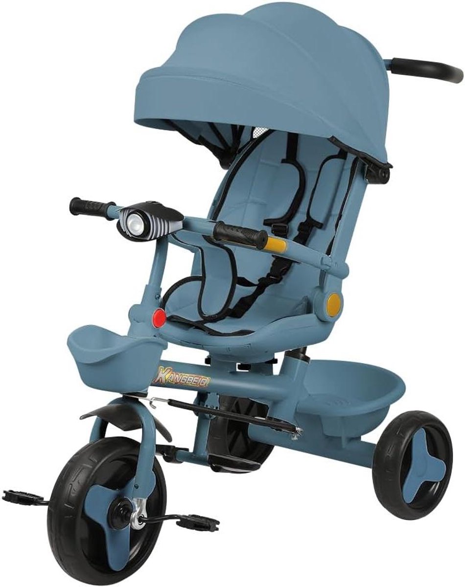 baby driewieler kinderfiets peuter veilig op pad 360 graden draaibare zitting