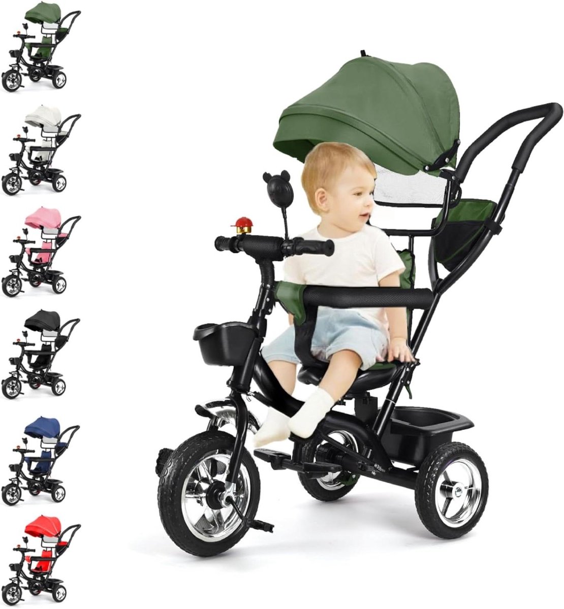 Baby Driewieler - Kinderfiets Peuterfiets - Buiten Spelen - Groeit Mee Met Kind - 75 x 46 x 106 cm Driewieler kopen online