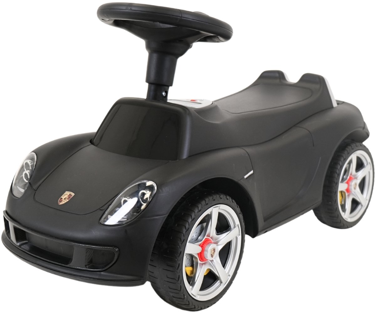 bandits and angels loopauto porsche carrera gt zwart vanaf 1 jaar voor jongens en meisjes werkende koplampen hoogwaardige kunststof wielen voor binnen en buiten zwarte loop auto kinderen