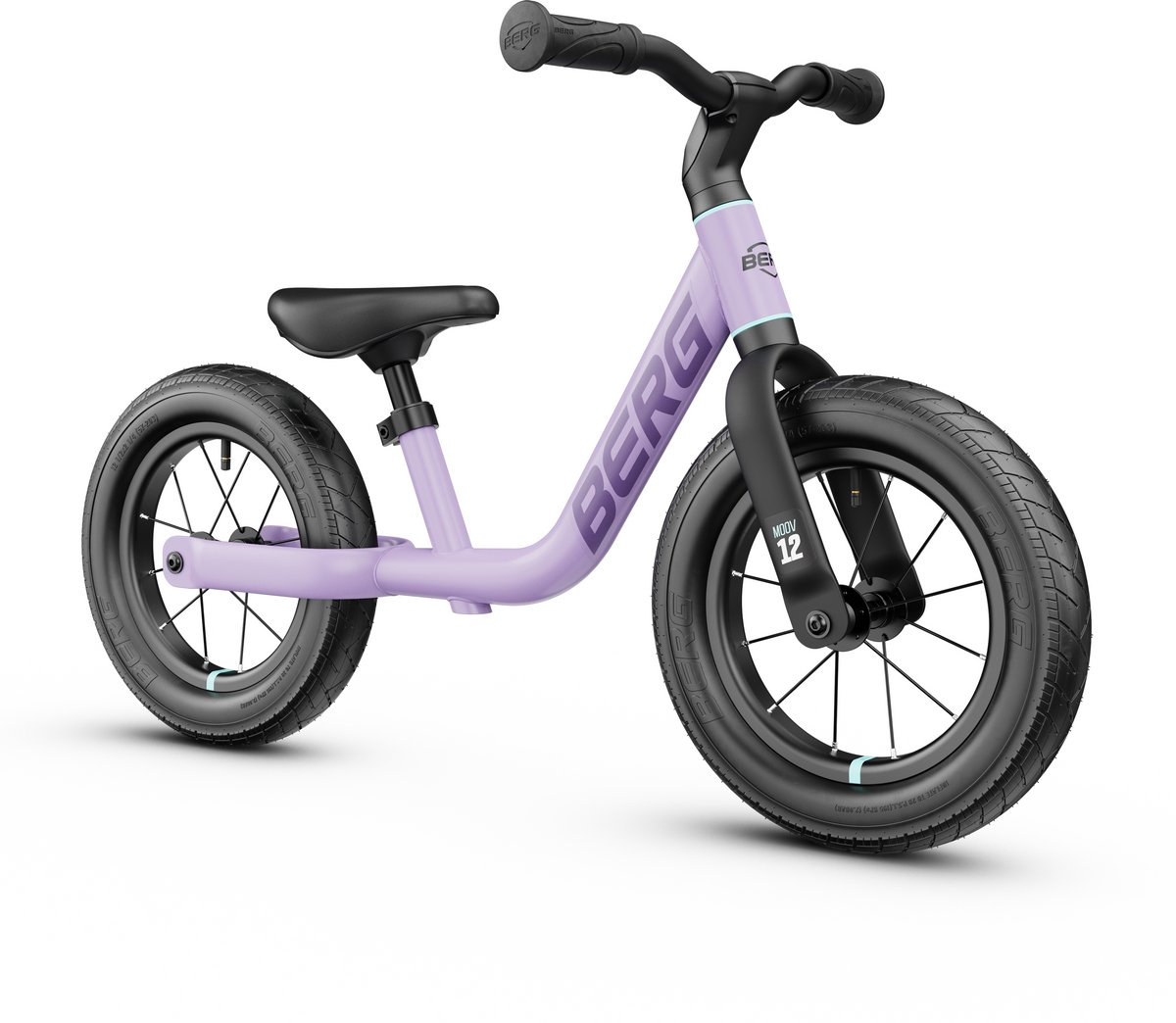 BERG MOOV12 Loopfiets - 2,5+ jaar - 12 inch - Lichtgewicht - Comfortabele luchtbanden - Verstelbaar Stuur en Zadel - Lavender Purple Loopfiets kopen online