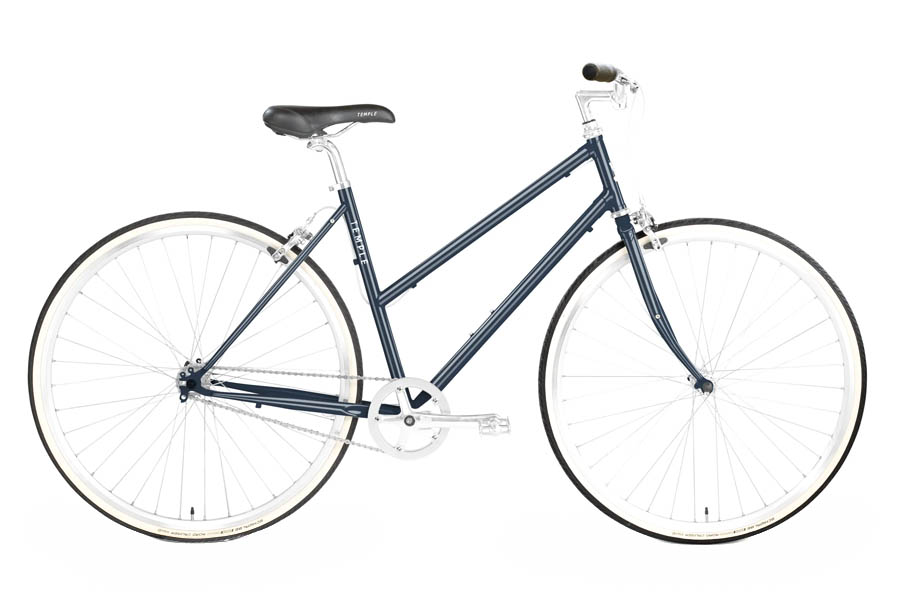 Temple Cycles Step Through Single-speed fiets Slate Blue