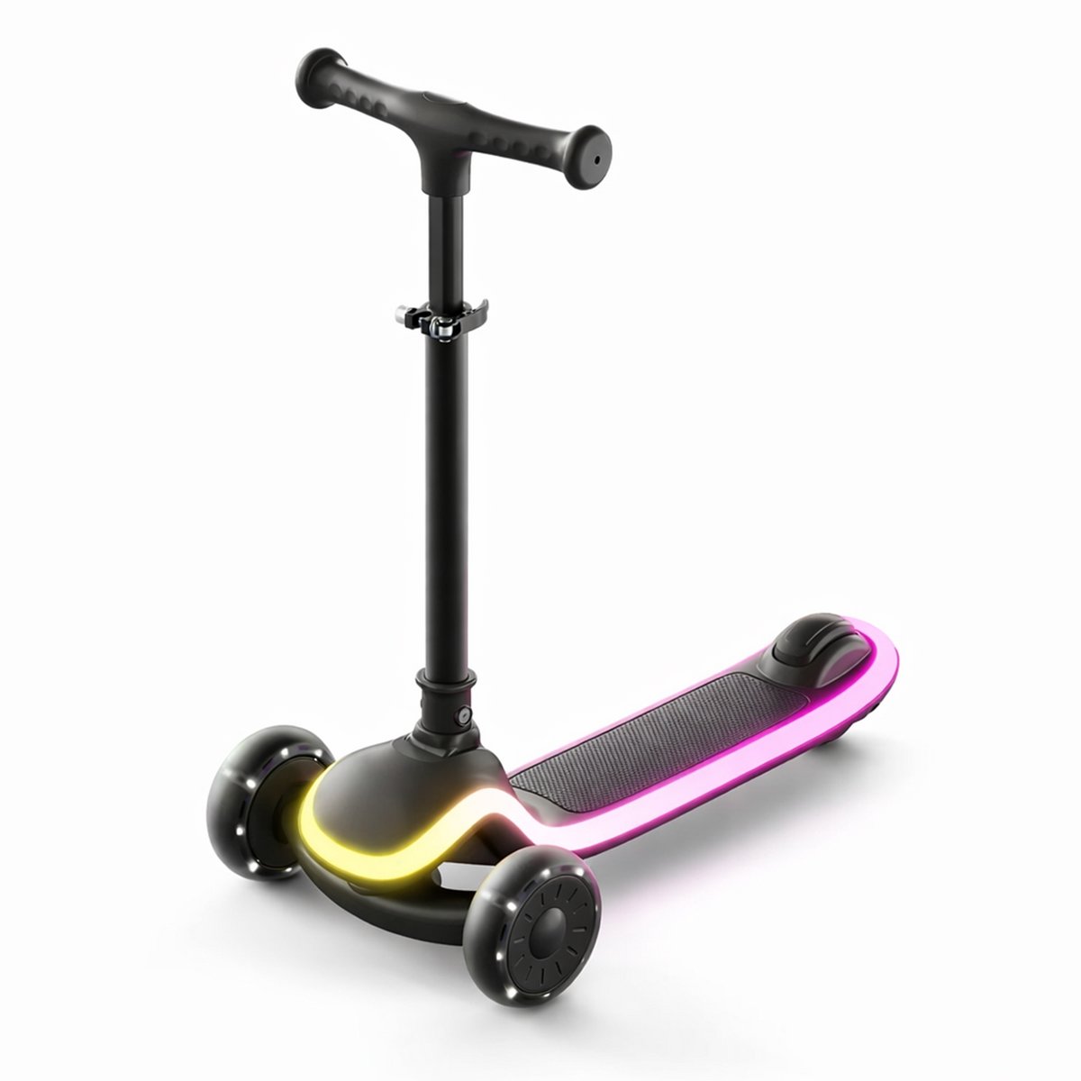 Bolke - Lichtgevende step met 3 wielen - 3-8 jaar - max 50kg - LED kleuren- hoogte verstelbaar Step kopen online