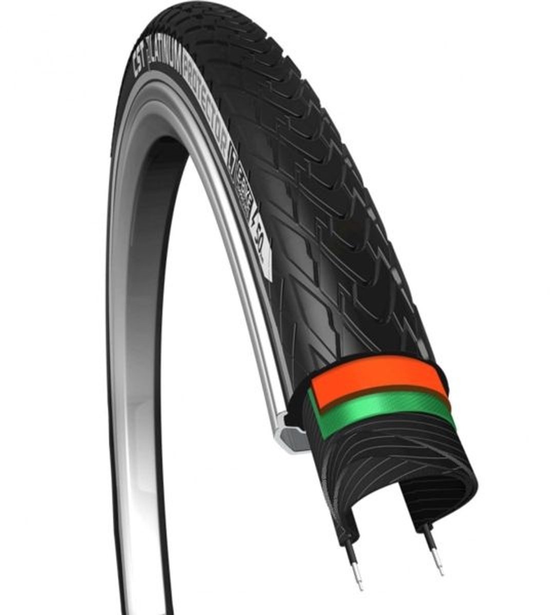 Buitenband CST Platinum Protector 28 x 1.40 / 37-622 mm - zwart met reflectie Fiets kopen online