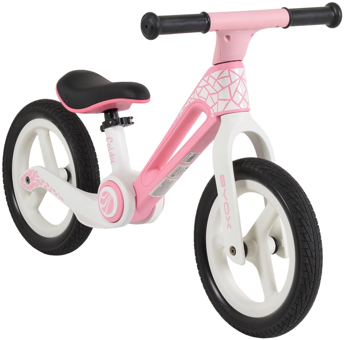 byox foldy pink inklapbare loopfiets
