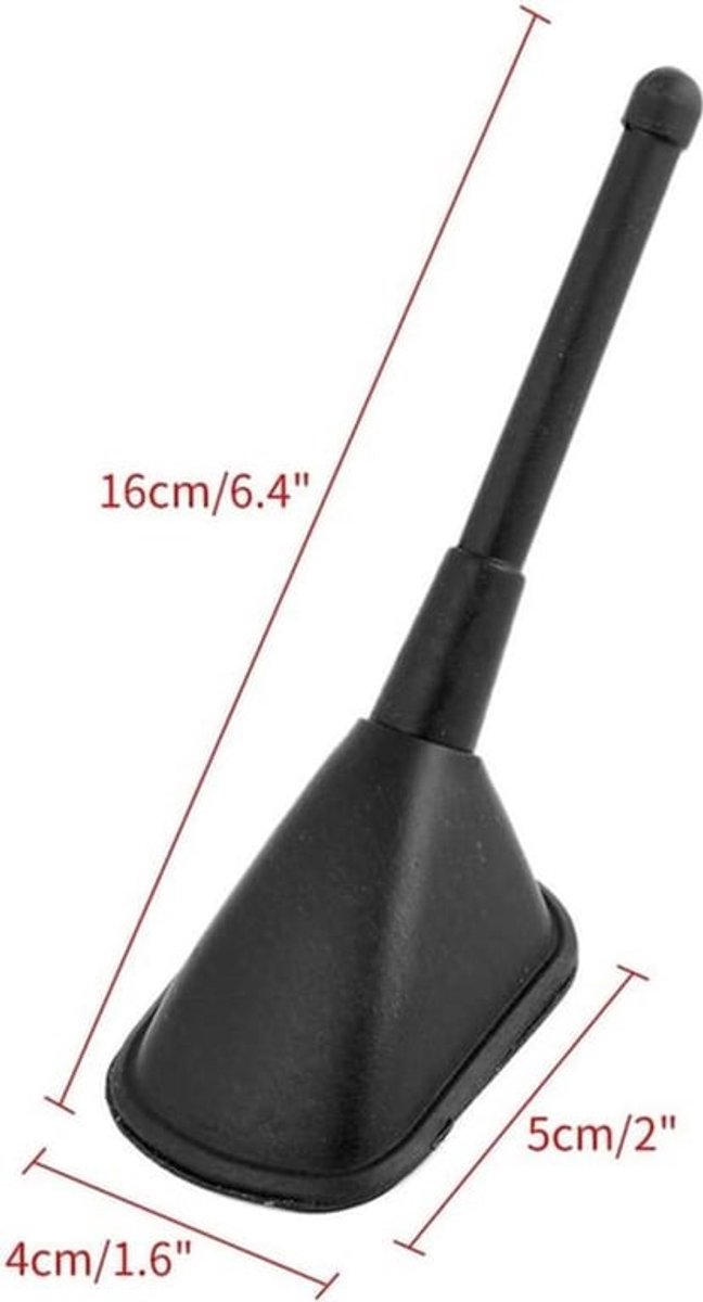 car aerial adhesive base dummy antenne auto dector kunststof zwart