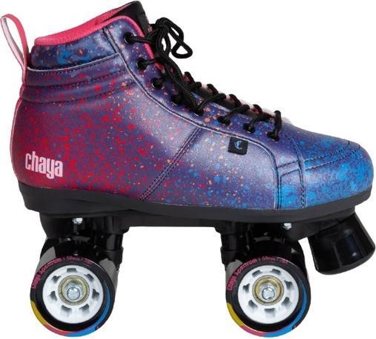 chaya rolschaatsen airbrush polyurethaan paars blauw maat 39
