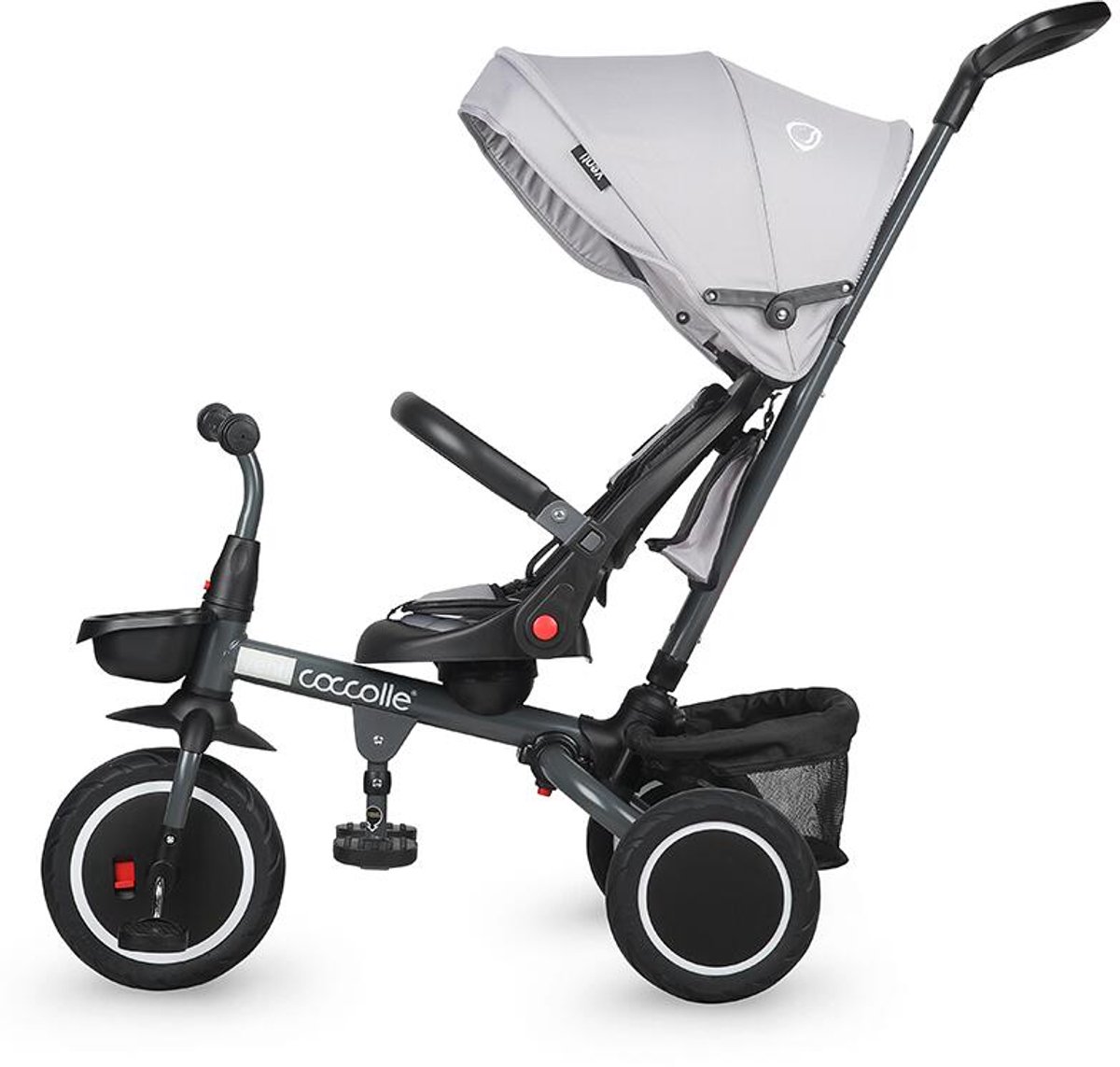 Coccolle Venti - Tricycle- multifuctionele driewieler - Greystone - 3 in 1 tricycle Loopfiets kopen online