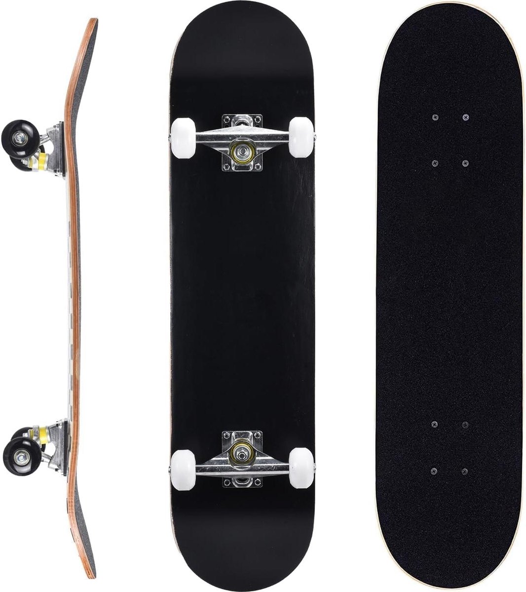 Compleet Skateboard - Beginners Board - Straat Cruisen - 7 Lagen Esdoorn - 80 x 20 cm - Gekleurd Patroon Skateonderdeel kopen online