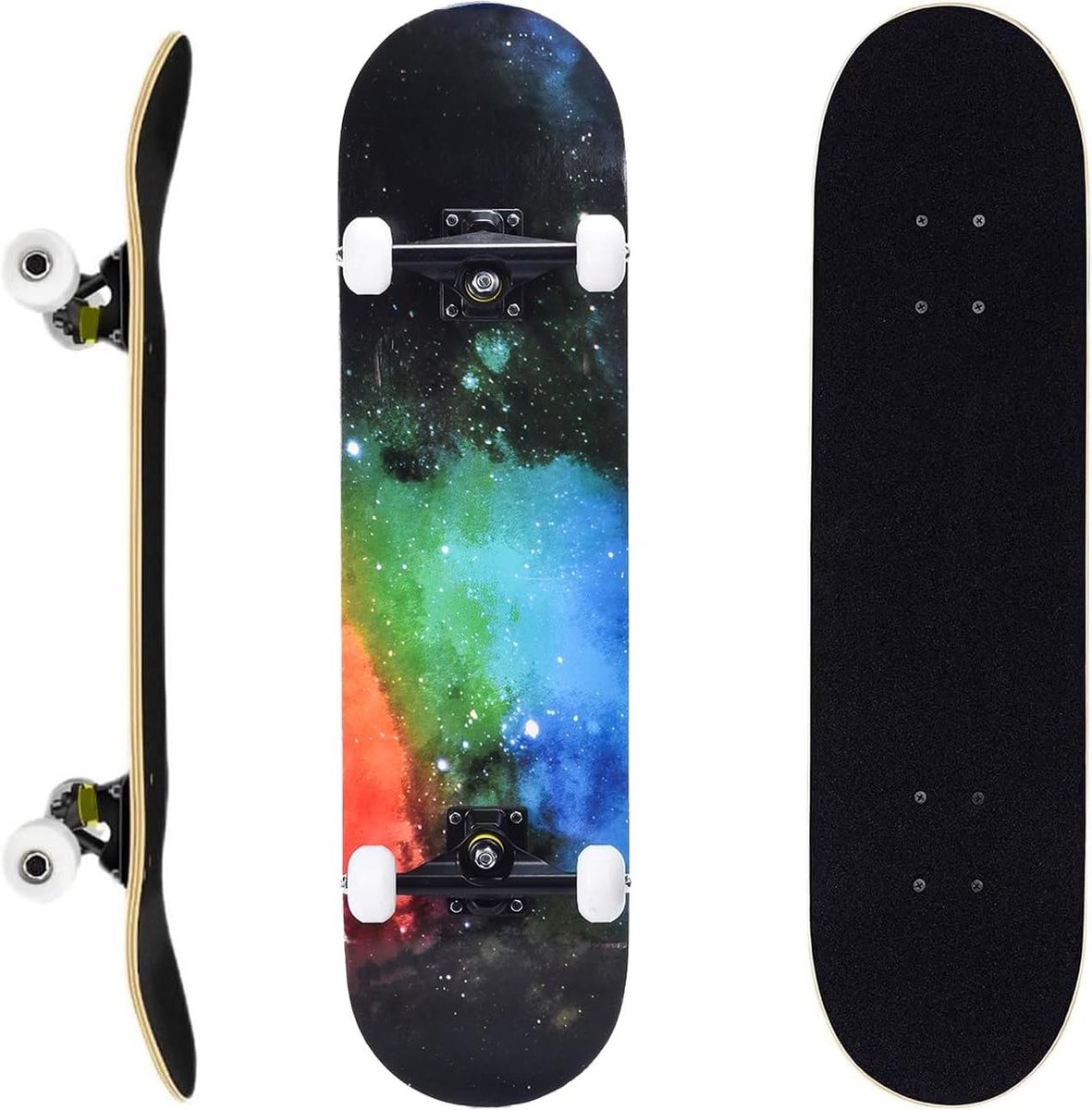Compleet Skateboard - Beginners Skateboard - Straat Cruisen - 7 Laags Esdoorn Dek - 80 x 20 cm Skateonderdeel kopen online