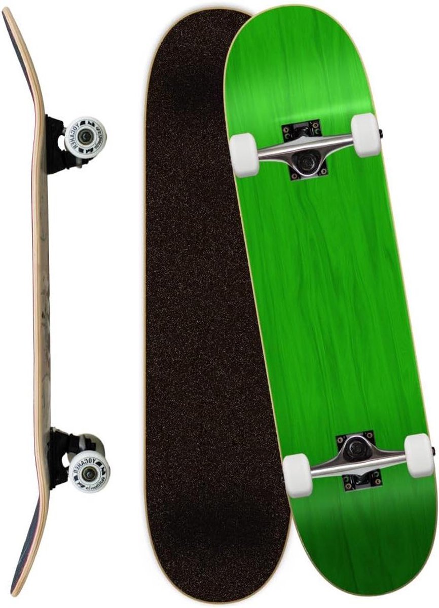 compleet skateboard trickboard skate street skaten 7 laags esdoorn deck 7 75 x 31 vlekgroen