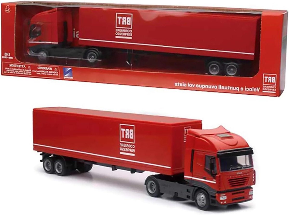 container truck speelgoed vrachtwagen miniaturen laden afneembare aanhanger schaal 1 43 rood