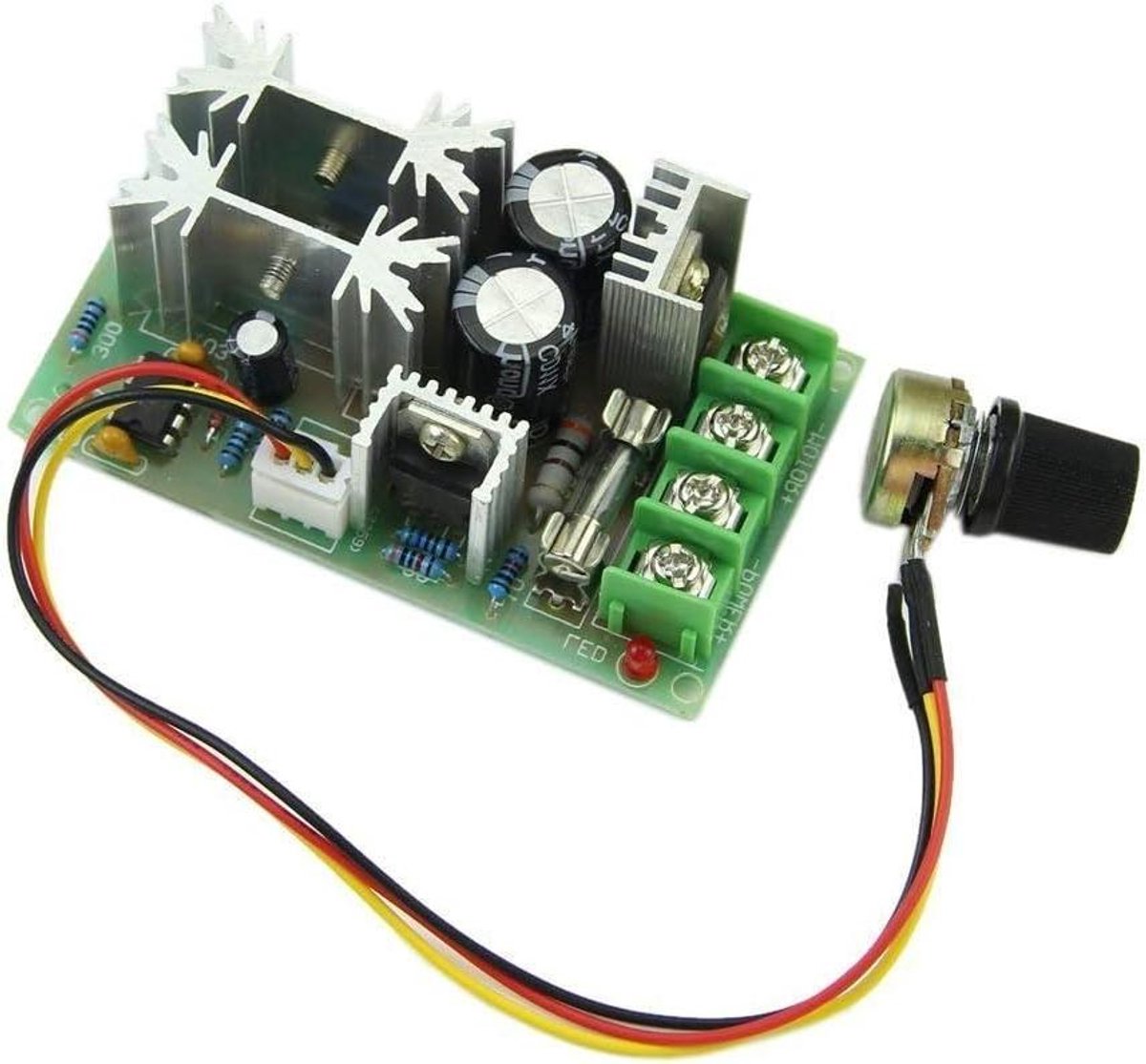 dc motor speed controller pwm drive module motor snelheid regelen 20a continue stroom