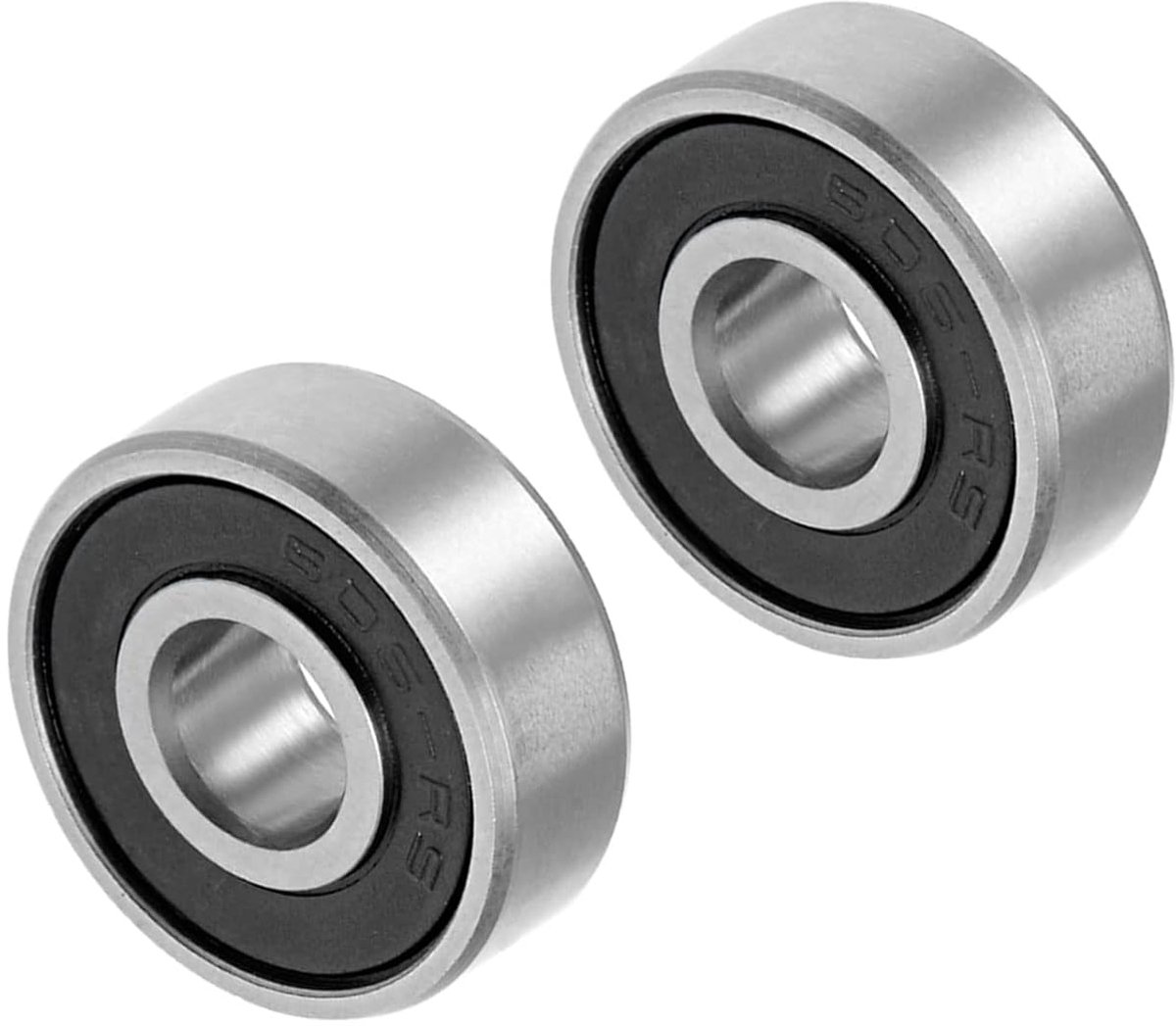 Diepe Groef Kogellagers 606-2RS 6mm ID 17mm AD 6mm Carbon Staal Dubbel Afgedekte Lagertjes - Toepassing: Voor Motor Skateboards Roller Wielen - 2 Stuks Skateonderdeel kopen online