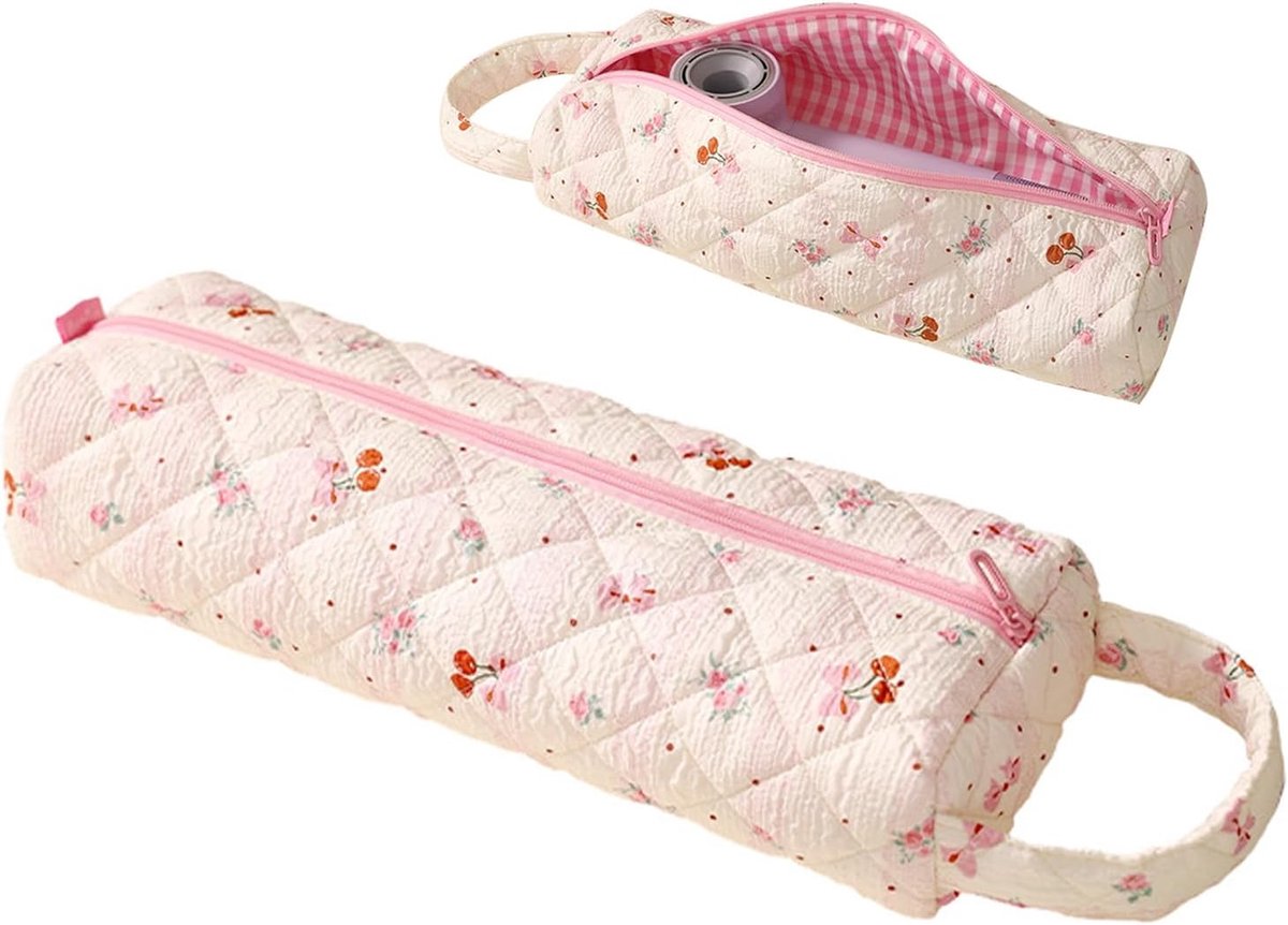 draagbare opbergtas voor f hns reistasje voor stylingtools lichtgewicht opbergtas geschikt voor de meeste f hns krultangen en stijltangen roze reistas