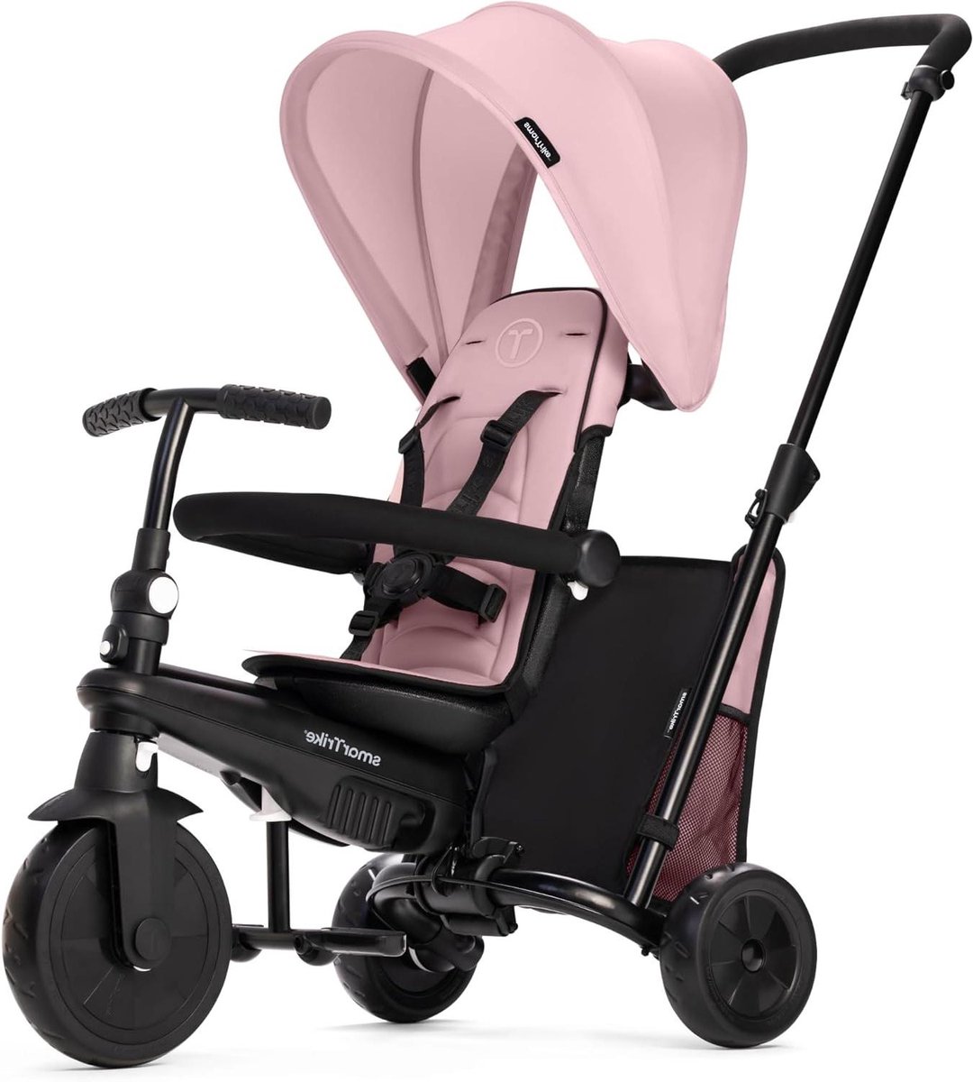 Driewieler Kinderwagen - Loopfiets Kinderen - Meegroeien met Kind - Kinderwagencertificering - 102 x 48 x 96 cm - Perzik Driewieler kopen online