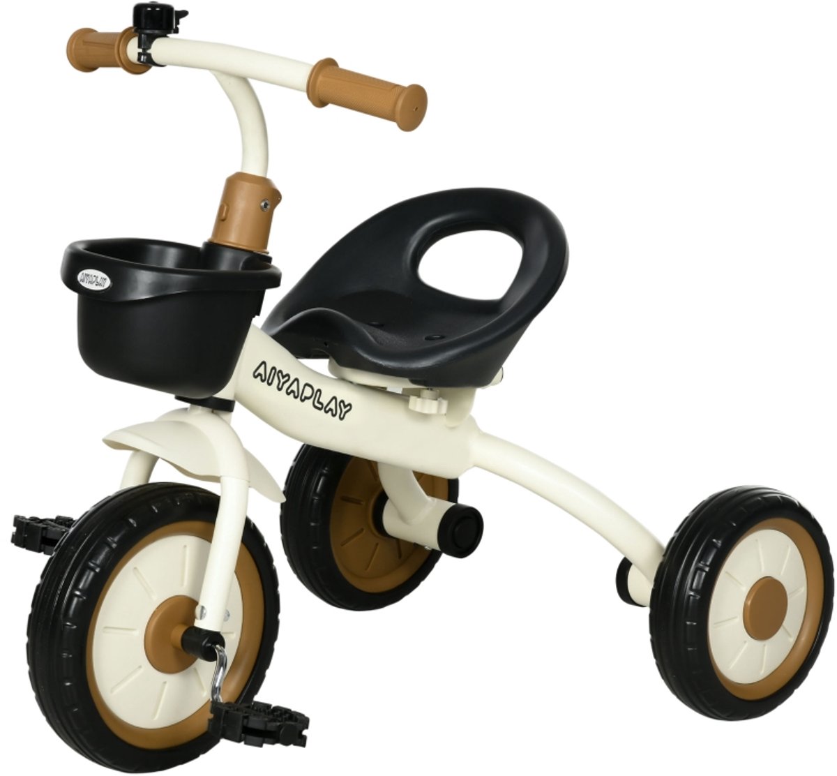 Driewieler voor Kinderen van 2-5 Jaar – Verstelbare Zitting – Met Fietsbel & Mand – Stevig Metalen Frame – Wit Driewieler kopen online