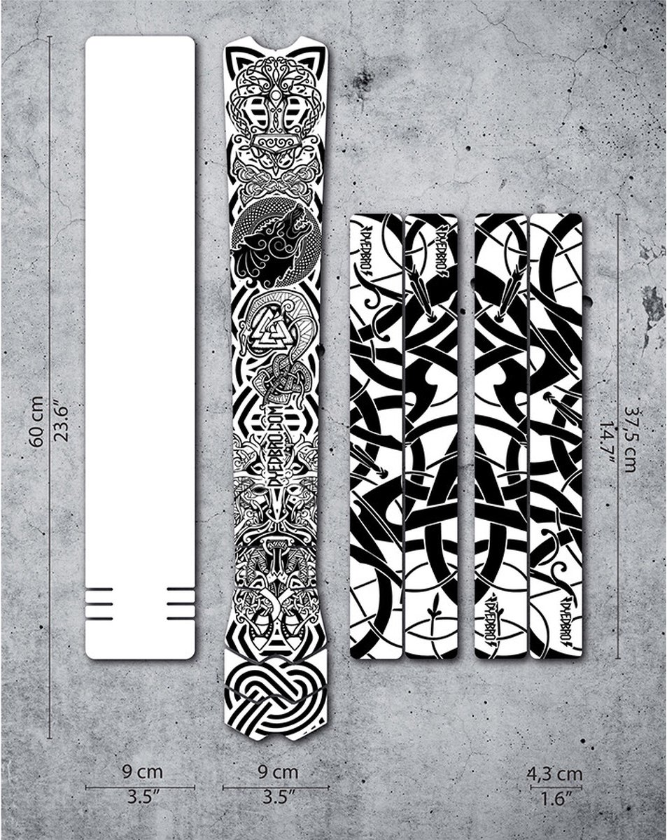 dyedbro viking framebescherming wit