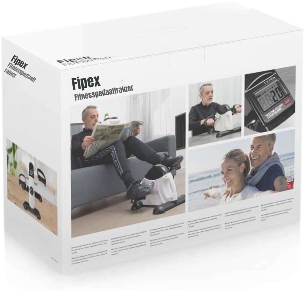 DYNA® Bureaufiets – Deskbike Met LCD-Display – Stoelfiets Bewegingstrainer – Wit/Zwart- 39cm x 41cm x 30cm Fiets kopen online