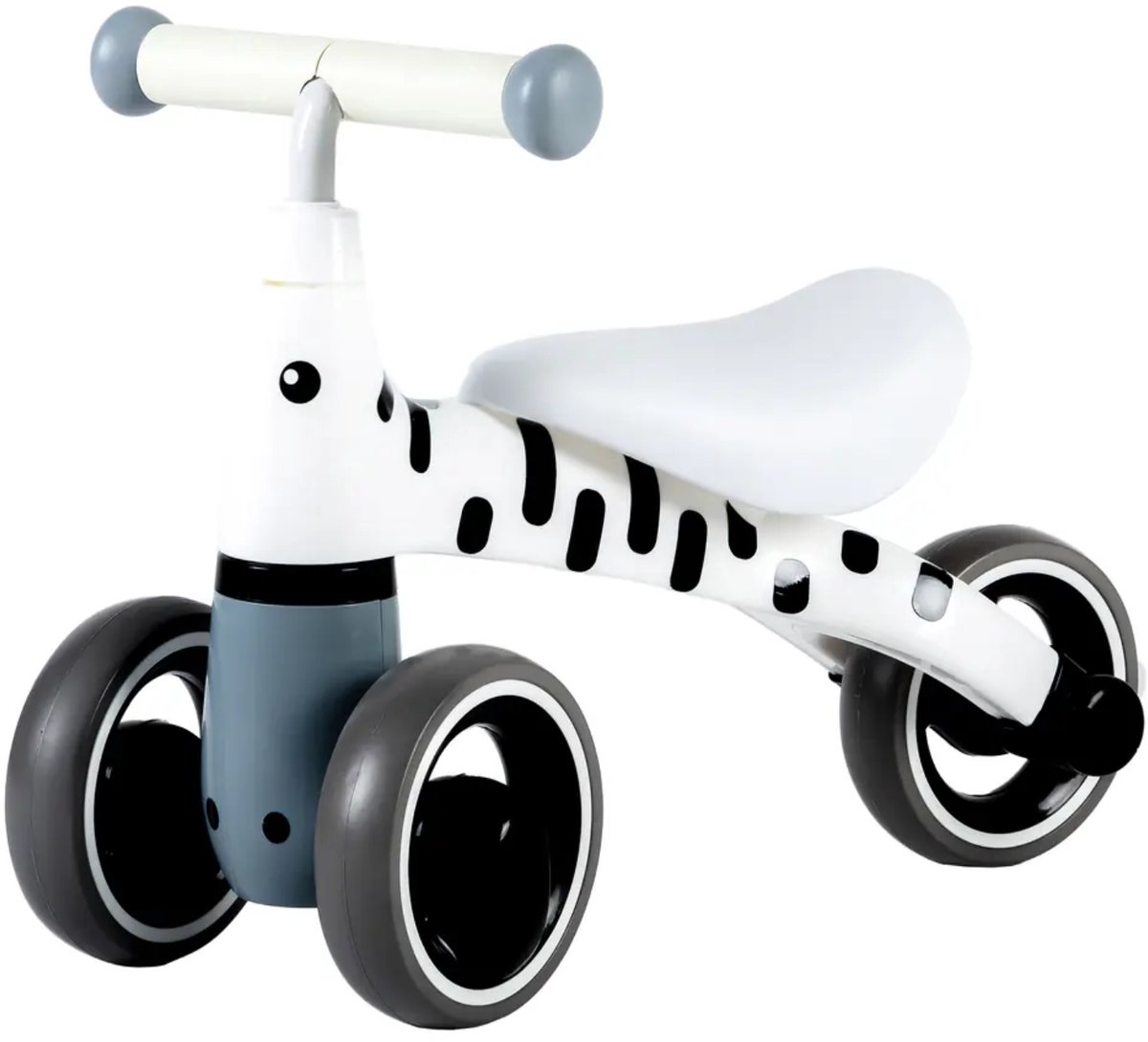 ECOTOYS Loopfiets Zebra - Baby & Peuter (12-36 mnd) - Indoor & Outdoor - Roze Driewieler kopen online
