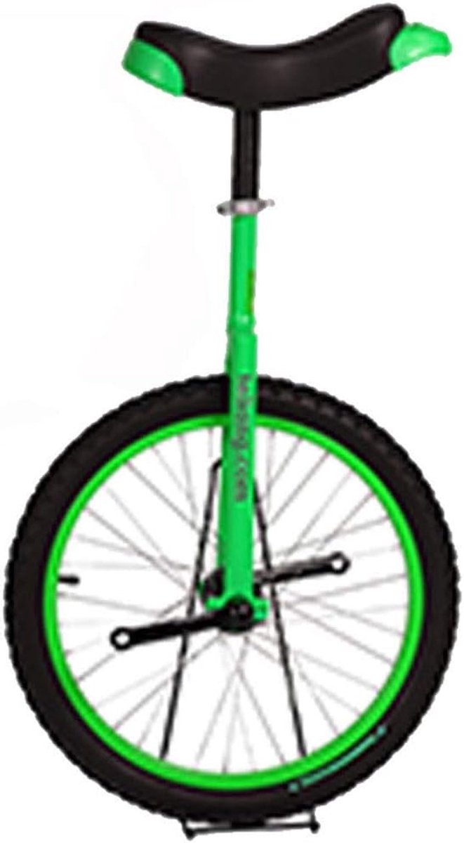 eenwieler kinderen single wheel bike balans oefenen extra dikke band 16 inch wieldiameter groen