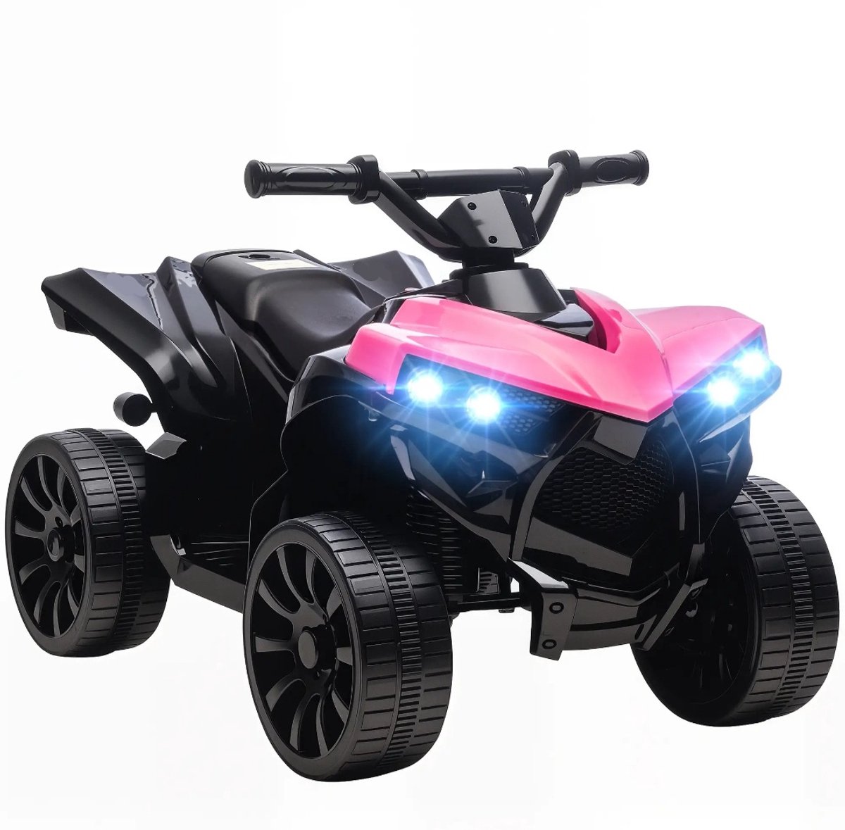 elektrisch kinderquad met herlaadbare 6v accu led koplampen en muziek leeftijd 3 8 jaar roze