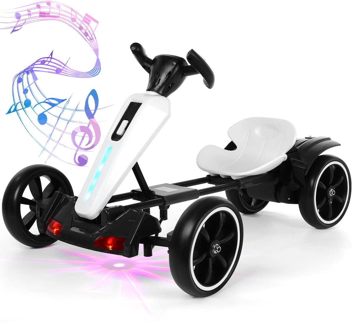 elektrische drift kart voor kinderen dubbel motor aandrijving afstandsbediening led verlichting max 50 kg geschikt voor kinderen van 3 8 jaar eu stekker