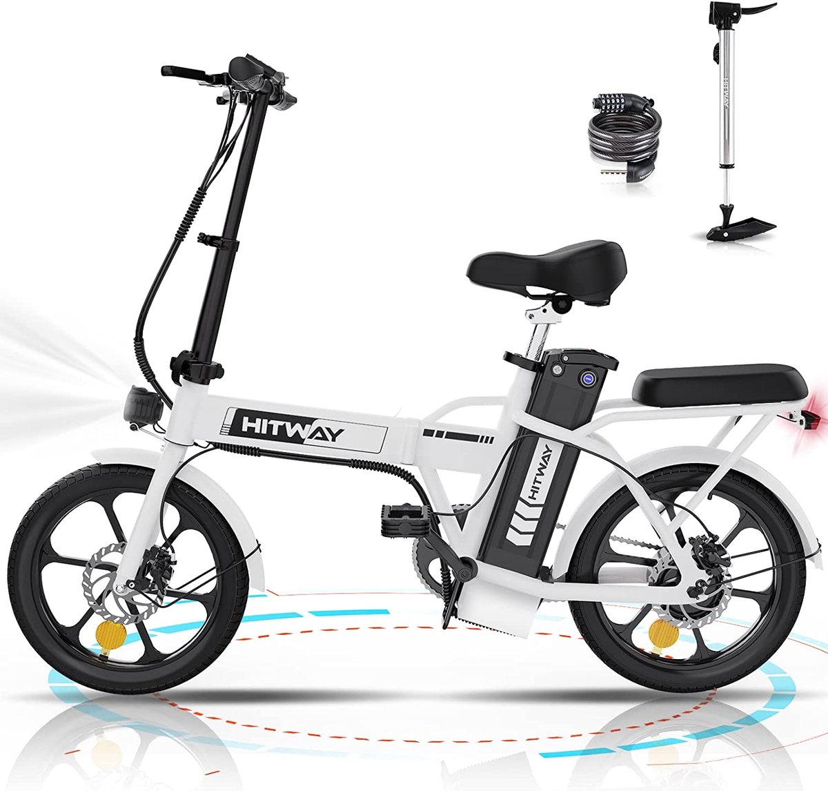 elektrische fiets hitway bk5 opvouwbare e bike 16 inch 250w motor