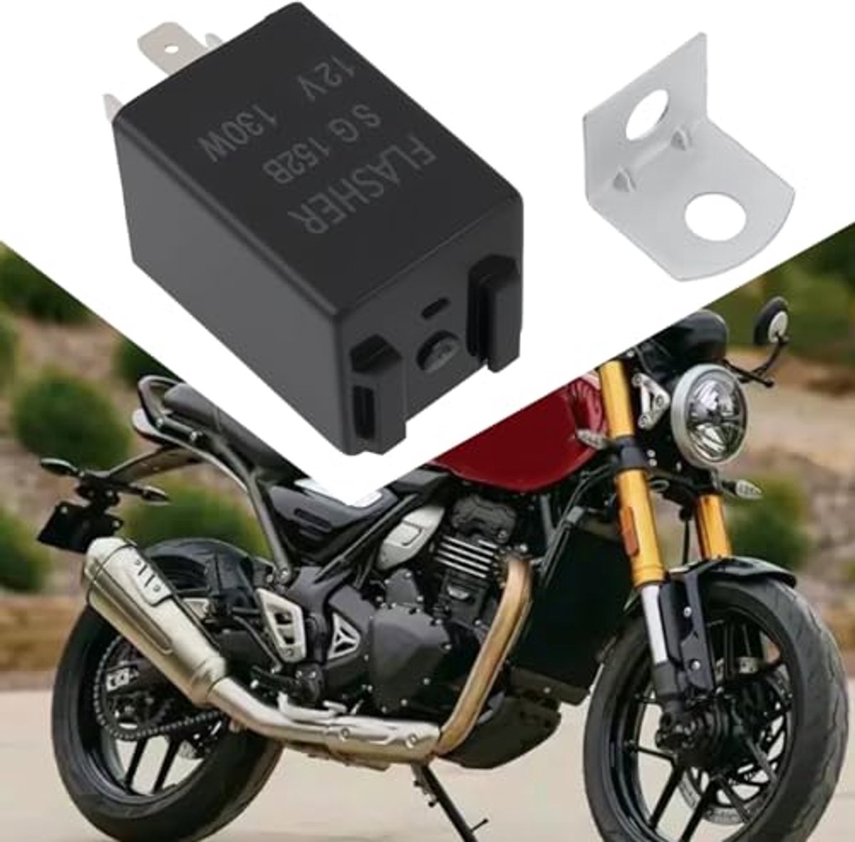 elektronisch relais 3 pin flasher 12v 130w max vermogen