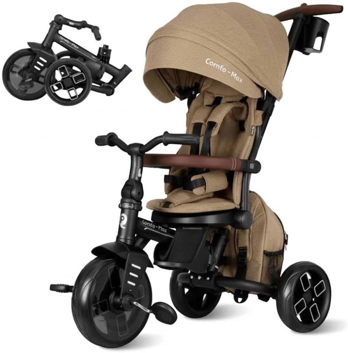 Evolutionaire Driewieler - Kinderfiets 6-in-1 - Baby en Peuter - 360 graden zitting - 80 x 50 x 95 cm Driewieler kopen online