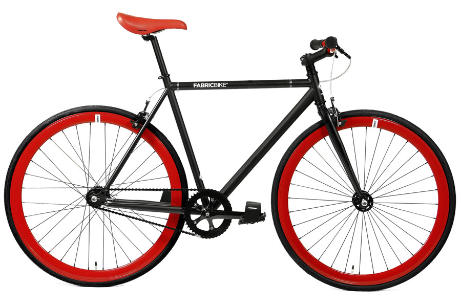 Fixie Fiets FabricBike Matte Black & Red