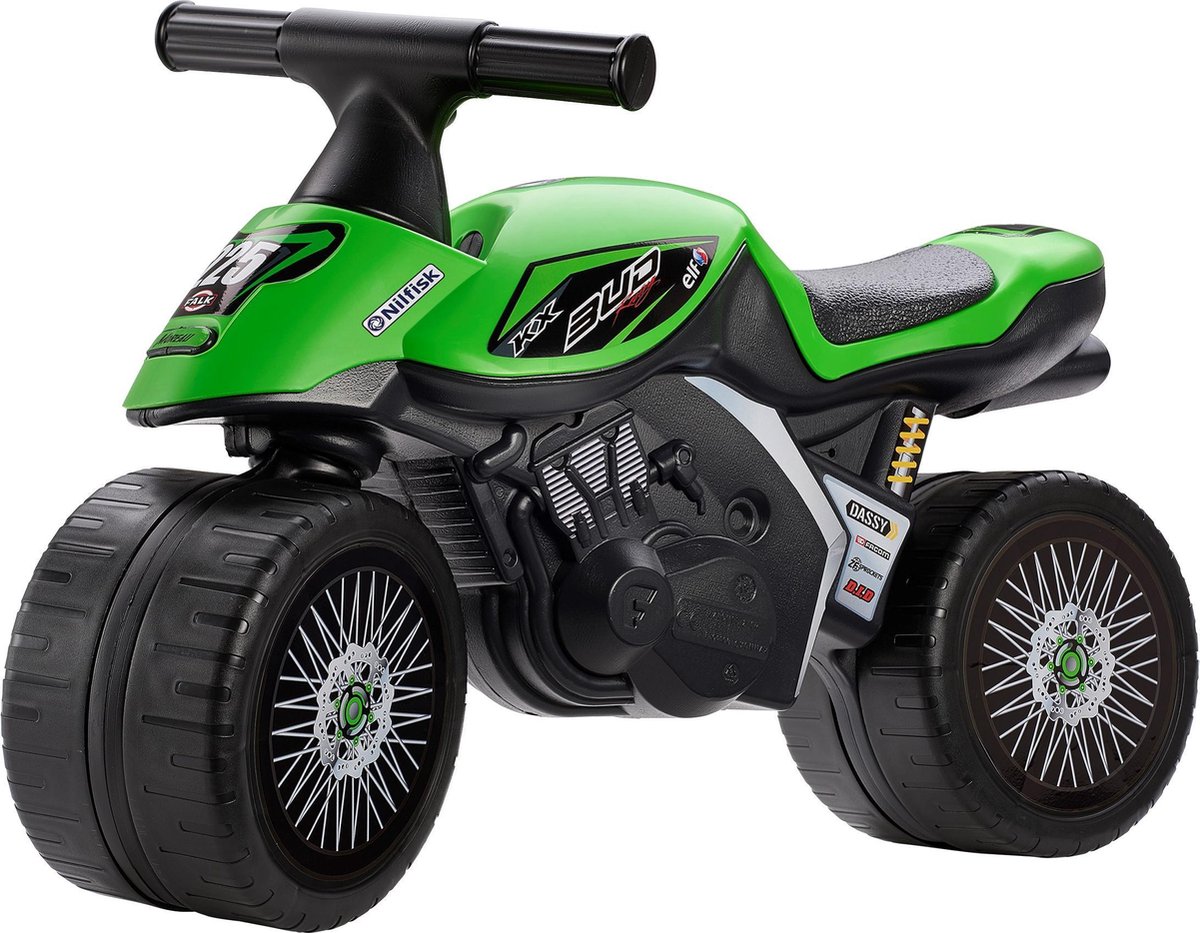 falk bud baby racing team moto unisex groen loopfiets