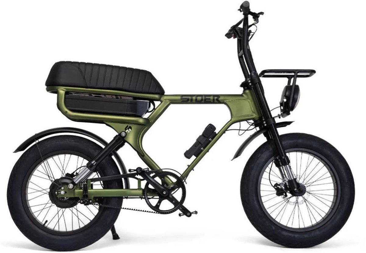 Fatbike | STOER | Ultimate S1+ | Groen Metallic | Automatic 2 Speed | Belt Drive Fiets (elektrisch) kopen online