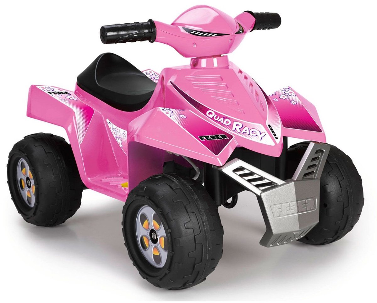 feber quad racy pink 6v