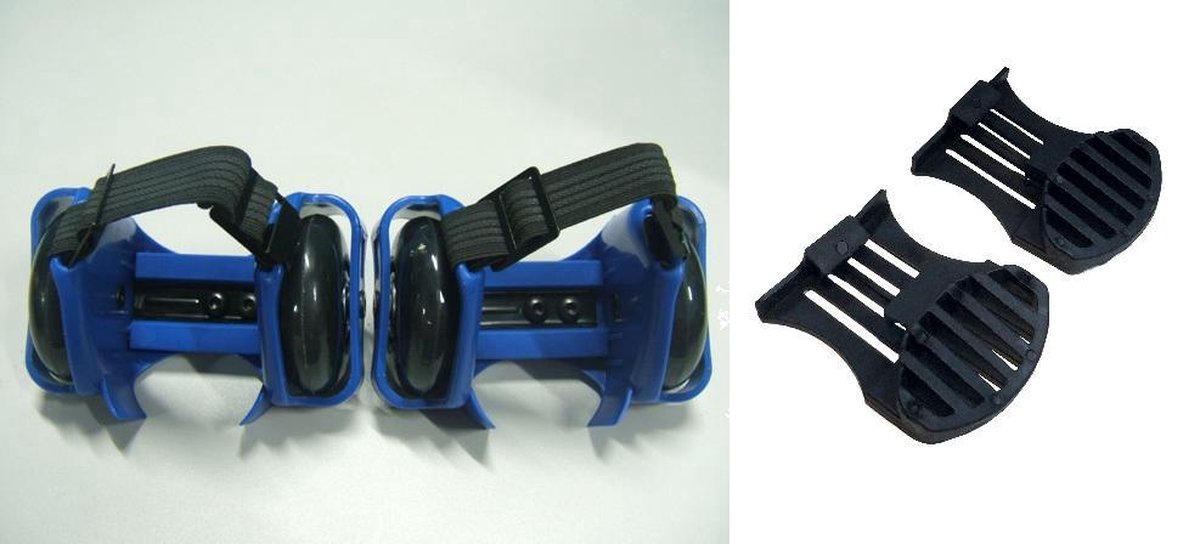 Flashing rollers blauw met rem - max 90kg. Skateonderdeel kopen online