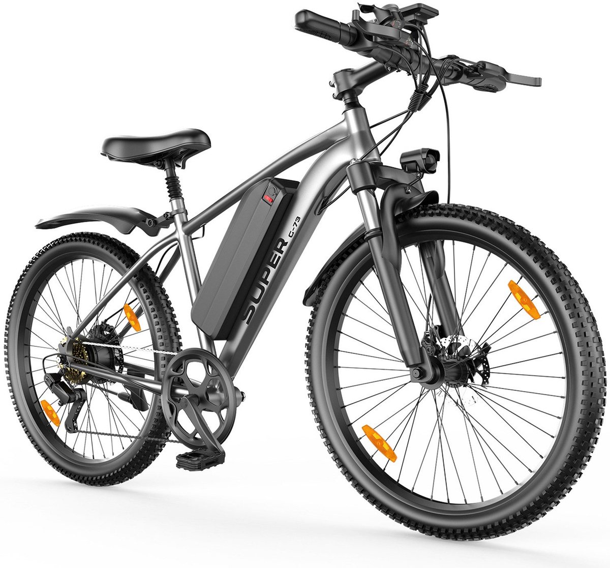 G-73 elektrische fiets - 250W motor - Verwijderbare 48V 13Ah accu - Topsnelheid van 25 km/u - 26*1.95 banden - Voorvering - 7 versnellingen - Geschikt voor dagelijkse ritten - mountainbiken - korte ritjes Fiets (elektrisch) kopen online
