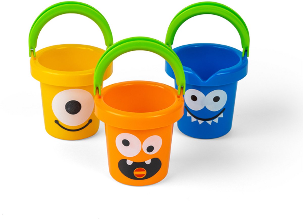Gowi speelgoed emmers Funny Monster Buckets - set van 3 stuks. Step kopen online
