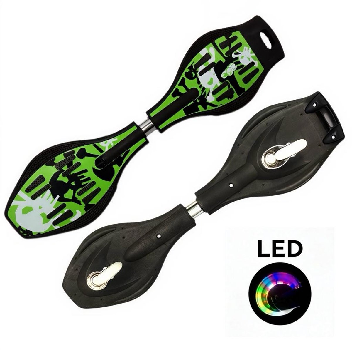 Groen wave board LED waveboards skateboard met licht StreetSurfing Board Wave Props gratis draagtas Waveboard kopen online
