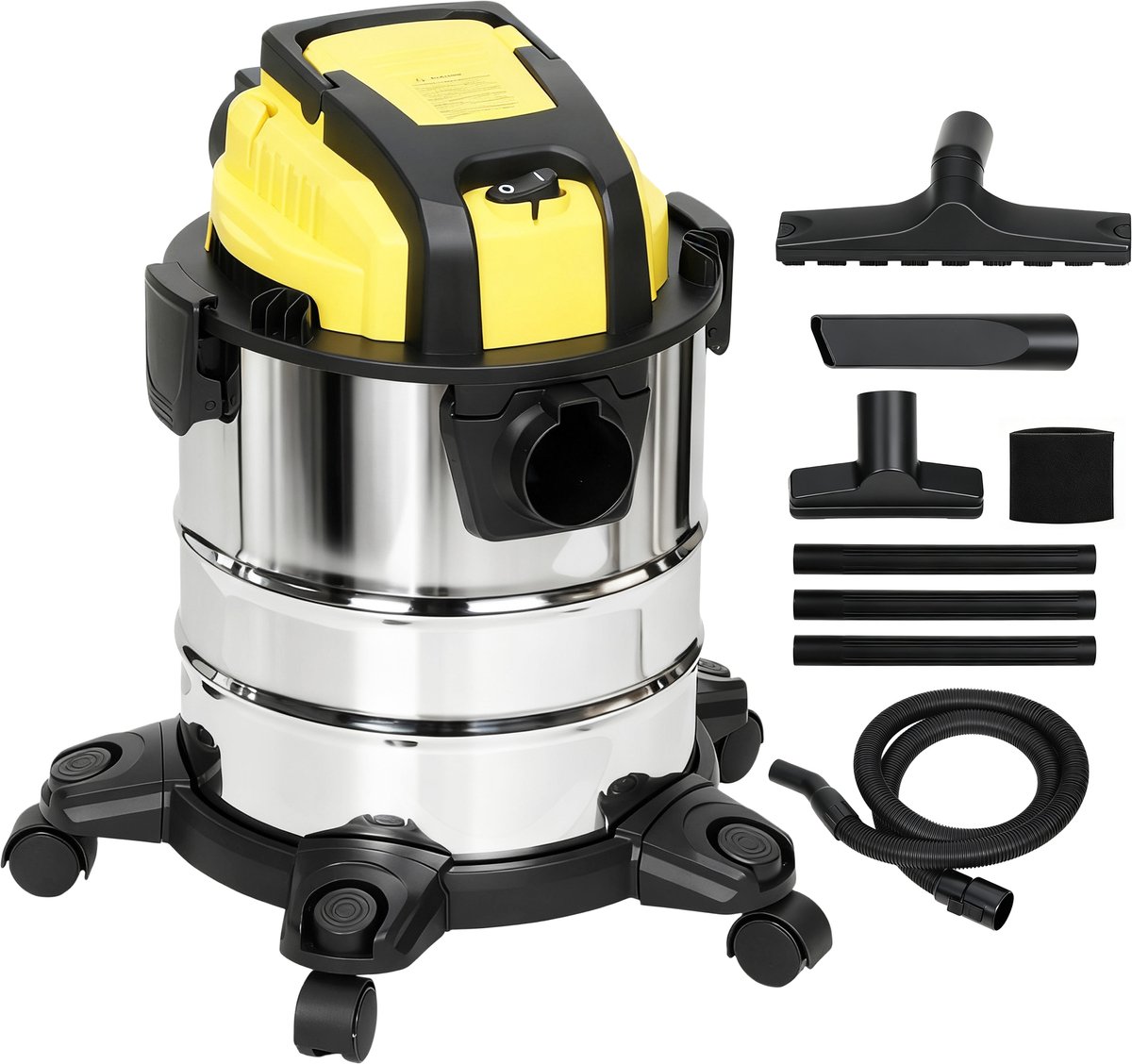 homcom nat en droogzuiger kunststof roestvrij staal 48l x 48b x 48 5h cm meerkleurig