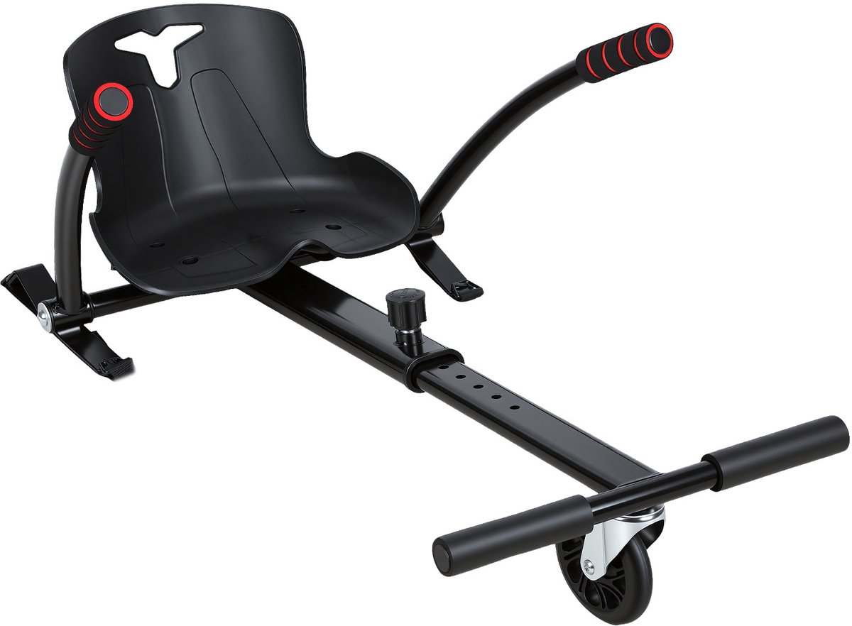 hoverboard kart hoverkart voor hoverboard zitaccessoire voor hoverboard en oxboard zitje scooter voor 6 5 8 5 en 10 inch hoverboard kart uitbreiding hoge kwaliteit materiaal zwart