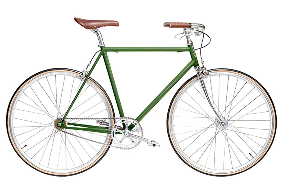 Jitensha Tokyo Matcha/Alu/Camel Single Speed Fiets