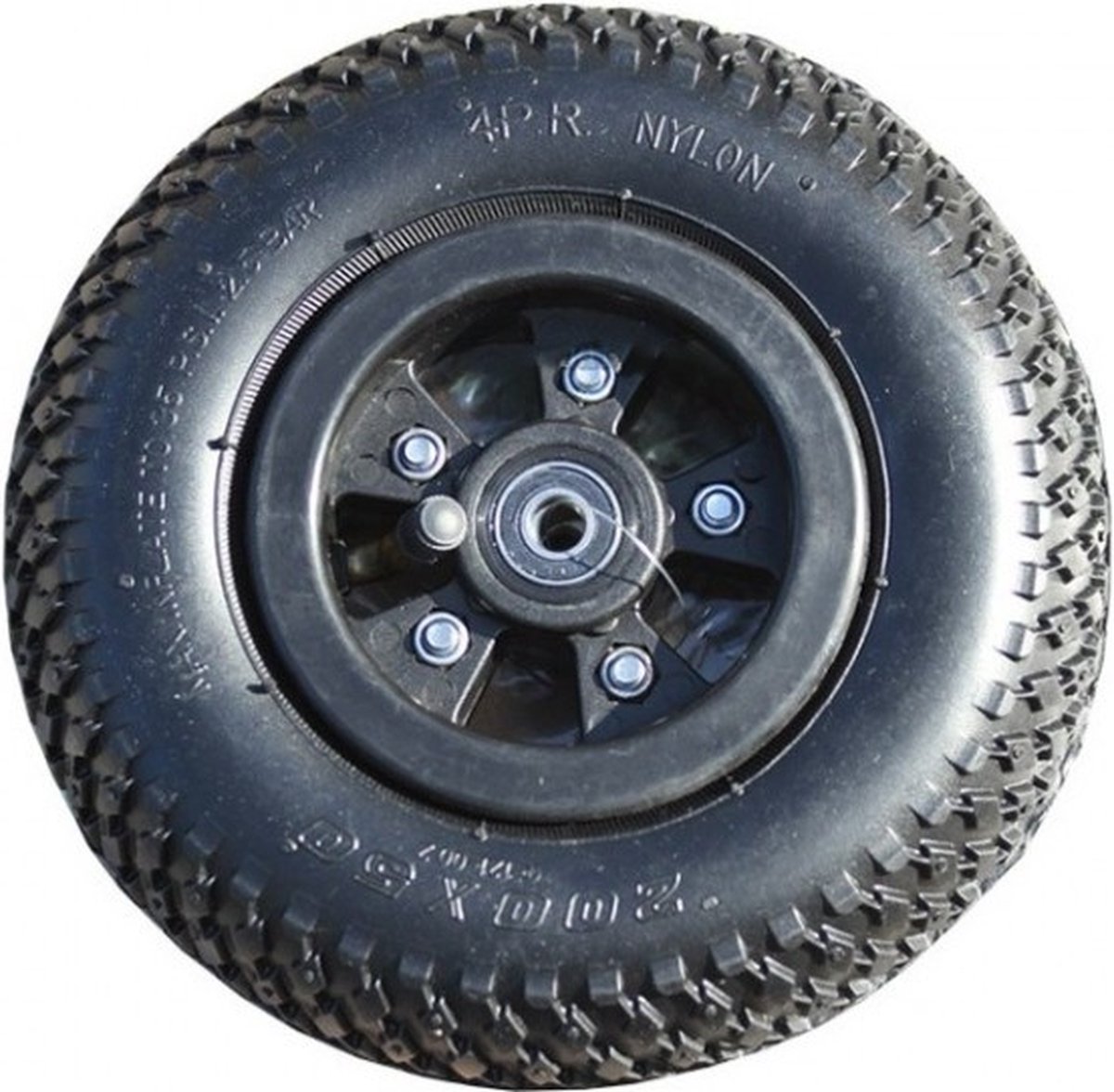 kheo 8 inch compleet standaard wiel 10mm zwart