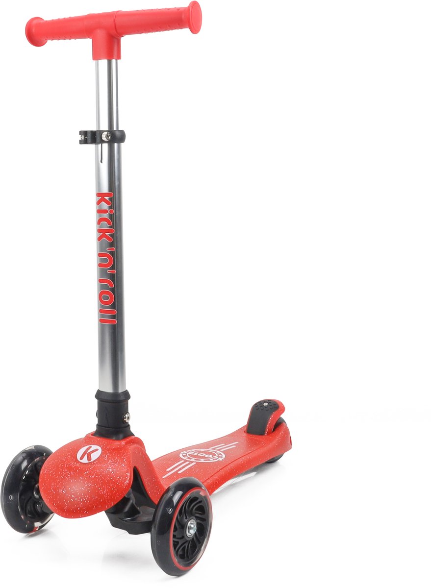 Kick'n'Roll - S9 - Jelly - Kinderstep - Rood - Opvouwbaar Step kopen online