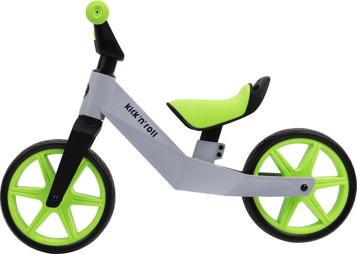 Kick'n'Roll TB02 - Loopfiets - Groen - Lichtgewicht - 2-4 jr Loopfiets kopen online
