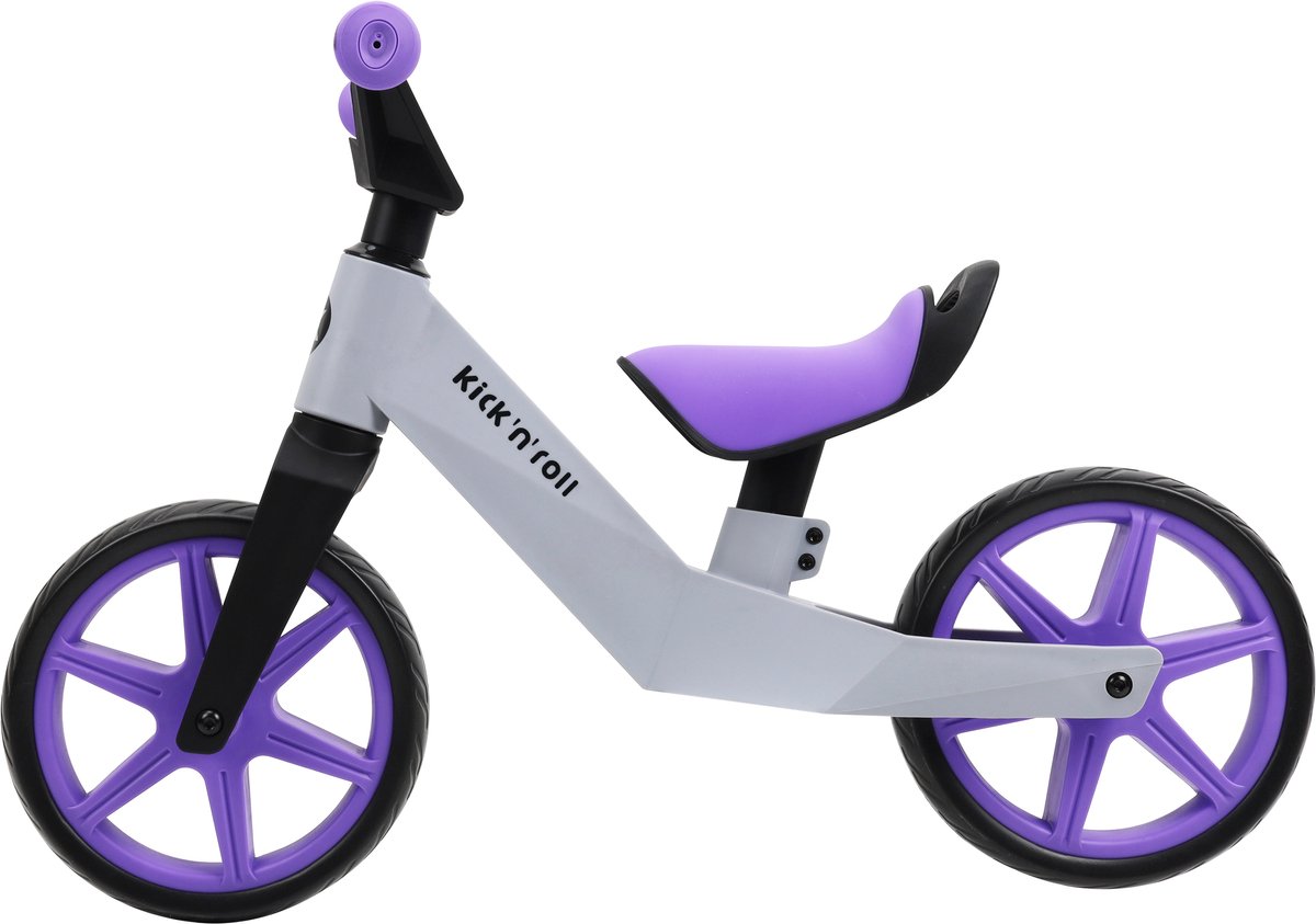Kick'n'Roll TB02 - Loopfiets - Paars - Lichtgewicht - 2-4 jr Loopfiets kopen online