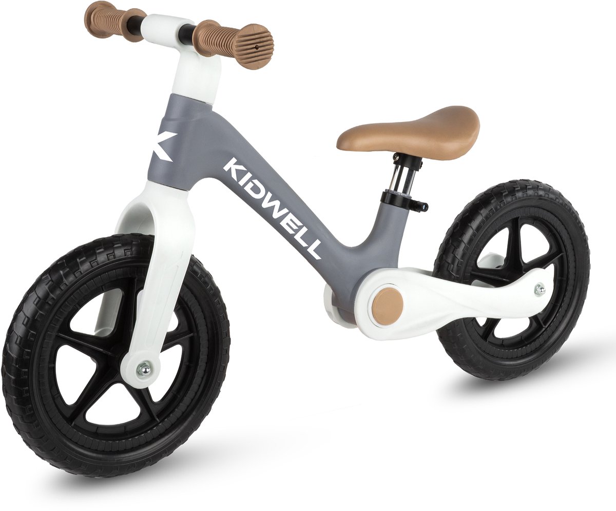 kidwell flex loopfiets opvouwbaar 12 inch vanaf 2 jaar grijs