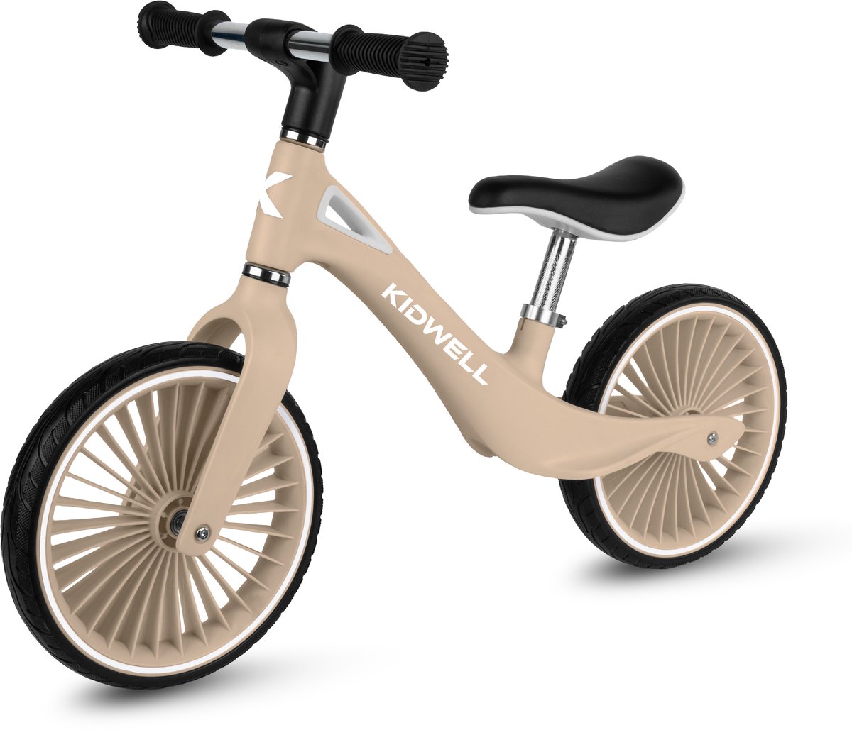 Kidwell-NIX-loopfiets-12 inch-vanaf 2 jaar-Beige Loopfiets kopen online