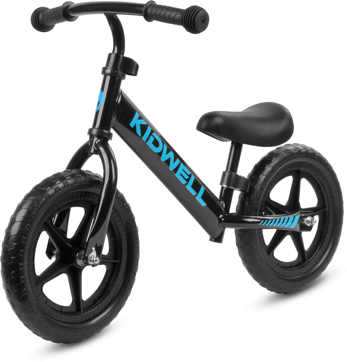 Kidwell-REBEL-Loopfiets-Unisex-Black-12 inch Loopfiets kopen online