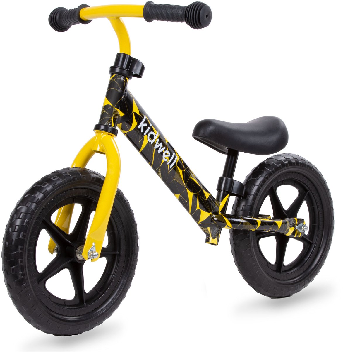kidwell rebel loopfiets unisex yellow 12 inch